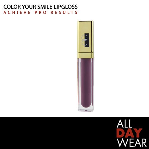 Gerard Cosmetics Color Your Smile Lip Gloss Divalicious | Super Pigmented Mauve Purple Lip Gloss with LED Light and Mirror | Shiny Finish | Hydrating Mauve Lipstick | Cruelty Free and Made in USA
