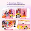 Bunny Camper Van Building Set for Girls 6-12 Compatible with Lego Friends Sets for Girls 8-12 Bus Vehicle Toy Compatible with Legos for Girls Age 8-12 Fun Gift for Boys, Girls, and Kids Ages 6+