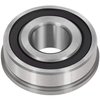 Bonbo 10Pcs Flanged Ball Bearings ID 3/4" x OD 1-3/8" for Lawn Mower, Wheelbarrows, Carts, Hand Trucks Wheel Alternative to 532009040, AM118315, AM127304, 10513, 251210 Etc, Deep Groove Ball Bearing