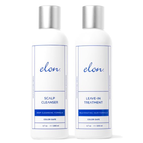 Elon Scalp Care Bundle: Hair Scalp Cleanser & Hair Leave in Treatment – Hair Care Products – Scalp Treatment for Hair Loss – Hair Growth for Women/Men for All Hair Types – Scalp and Hair Care