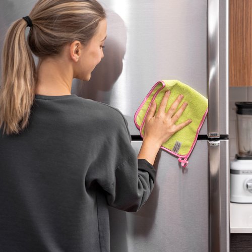 Nano Towels Stainless Steel Cleaner | The Amazing Chemical Free Stainless Steel Cleaning Reusable Wipe Cloth | Kid & Pet Safe | Light Green 7x16 (1 pc)