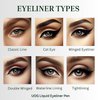 UOG Liquid Eyeliner & Eyebrow Liner - Waterproof, Semi-Permanent, Smudge-Proof, Lasts Up to 7 Days, Allergy-Free with Precise Slender Tip. 5.0 mL/0.18 Fl oz