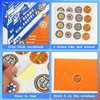ELGGIH 24 Pack Dart War Birthday Invitations Nerf Dart War Gun Party Invitation Cards, 24 Pack Dart War Sticker Labels, 24 Envelopes Dart War Nerf Party Supplies for Boys Kids Birthday Party