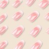 ArtiClaws Tiptrendz Press On Nails Short Coffin Nude Pink Ombre 24 Pcs False Nails Acrylic Ballerina Artificial Nails Prep Kit