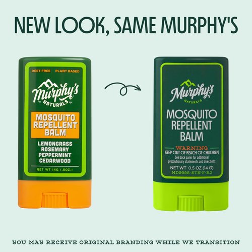 Murphy's Naturals Mosquito Repellent Balm Stick | Plant Based, Natural Ingredients | DEET Free | Travel/Pocket Size | 0.5oz Each | 3 Pack