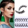 SQYlashes Cat Eye Natural Lashes Wispy False Eyelashes Short Fluffy Fake Lashes- 7 Pairs, ZG86