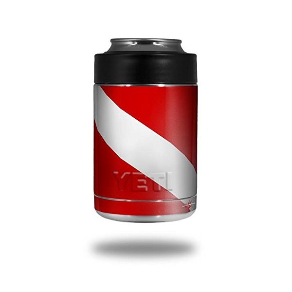 Dive Scuba Flag - Decal Style Skin Wrap fits Yeti Rambler Colster and RTIC Can (Cooler NOT Included)