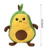 OUKEYI Avocado Plushie Toy Figure Stuffed Toy Double-Sided Mood Plushie Yellow and Green
