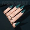 FANDAMEI Matte Press on Nails, 288PCS Almond Fake Nails Full Cover, Short Glue on Nails with Nail Glue, 12 Solid Color False Nails for Nail Art DIY