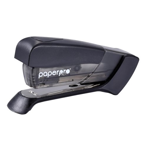 Bostitch Office Compact Classic Desktop Stapler, 15 Sheet Capacity, No Effort, Includes 105 Staples, One Finger, 80% Easier Stapling- Great for Carpal Tunnel and Arthritis, Assorted (Colors May Vary)