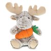 DolliBu Happy Easter Super Soft Plush Sitting Moose with Carrot - Cute Stuffed Animals with Carrot Plush Toy, Perfect Easter Holiday Surprise Gift - 11" Inch