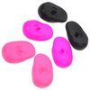 DEARMAMY Hairdressing Ear Cover:3 Pairs Waterproof Silicone Earmuffs for Hair Dye, Flat Iron, Straightener, Hot Styling Tools - Heat Protection Cover