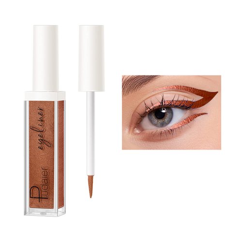 ZUK Liquid Eyeliner, Glitter Eyeliner, Quick-Drying, Rich Pigment, Colourful Eyeliner, Waterproof & Smudge Proof, Long Lasting 09#, 0.11 Fl Oz