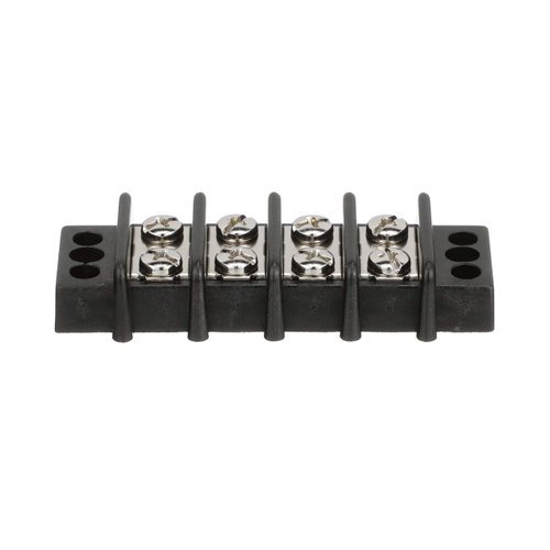 Seachoice Terminal Block, 4-Gang, Brass Clips and Contacts