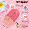 Ice Roller for Face and Eye, Silicone Ice Facial Roller Ice Holder, Face Ice Mold Skin Care, Face Icers Reusable Ice Cube Roller for Shrink Pores Anti Wrinkle Reduce Puffiness, Pink