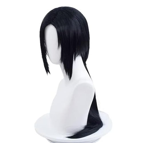 TO KU TOO YUO Long Straight Black Wig Cosplay Wig Heat Resistant Synthetic Wigs + Wig Cap