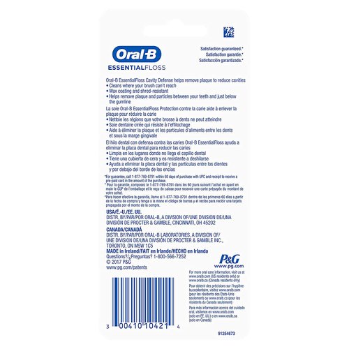 Oral-B Essential Dental Floss Waxed - each, Pack of 2
