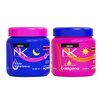 NK Inverted Hair Routine Kit, Hair Mask for Night, with Hyaluronic Acid, Argan Oil and Vitamin E. Hair Mask for Day, with Collagen, Milk Protein and Oat Protein. 10.58oz each.