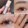 Go Ho White Metallic Glitter Eyeshadow Liquid,Shimmer Eye Shadow Bling,Glitter Eyeliner Sparkle Eye Glitter Stick,Loose Glitter Glue Korean Makeup for Women,03# White Shine