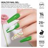 beautilux Hema-Free Green Gel Nail Polish Set- 6 Pcs Emerald Green Dark Green Gel Polish Color Soak Off LED Gel Nail Manicure for Women Girls