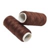 Okuna Outpost 24-Pack 5.5-Gram Rolls of Soft Dark Brown Nylon Thread for Hair Weaving, Securing and Repairing Sew-In Extensions, Wigs, Wefts, Hairpieces, and Toupees, Sewing and Embroidery