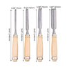 4PCS Semicircle Wood Carving Hand Chisel Tool Set Woodworking Gouges