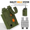 IronSeals Tactical Molle Adjustable Interphone Storage Bag Outdoor Sports Radio Pouch for Two Ways Walkie-talkie