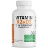 Bronson Vitamin K2 (MK7) with D3 Supplement Non-GMO Formula 5000 IU Vitamin D3 & 90 mcg Vitamin K2 MK-7 Easy to Swallow Vitamin D & K Complex, 60 Capsules