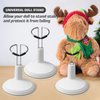 TOYANDONA 4pcs Doll Stand Action Figure Stand Portable Teddy Bear Stand for Mini Dolls