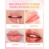 SUMEITANG 3Pcs Hydrating Lip Oil Set，Non-sticky Lip Oils Gloss Lip Balm Lip Care，Deeply Nourishing and Repairing Prevents Lips Chapped and Lighten Lip Lines(Honey，Peach，Strawberry)