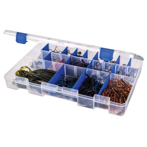 Flambeau Outdoors 5003 Tuff Tainer, Fishing Tackle Tray Box, Half Bulk, Includes [15] Zerust Dividers, 25 Compartments