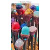Natural Tumbled Healing Gemstone Crystal Chonta Wooden Hair Stick Long Pin for Buns Womens Fashion Handmade Gifts Boho Reiki Accessories (Purple Amethyst)