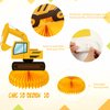 Zonon 8 Pcs Construction Theme Birthday Party Supplies Decorations Construction Table Decorations Centerpieces Truck Honeycomb Centerpieces Kids Dump Car Cone Construction Theme Party Supplies