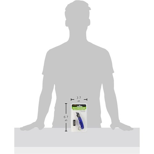 pittsburgh Mini Folding Lock-Back Utility Knife with Five Blades, 2.5, Varies