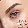 iMethod Eyebrow Stamp and Eyebrow Stencil Kit - Eye Brow Stamping Kit, Brow Stamp Trio Kit, Brow Stencil and Stamp Kit, Brow Eyebrow Kit, Warm Black Brown