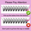 Lash Clusters Individual Lash Extensions DIY Multi-type Faux Mink Lash Tray Bottom, Light Volume, 7D Spike, 20D Clusters Natural Eyelashes for Self Application (BL-7D-20D)