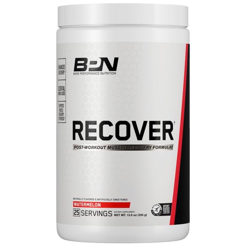 BARE PERFORMANCE NUTRITION BPN Recover Post-Workout Enhanced Muscle Recovery Drink Mix, Watermelo...