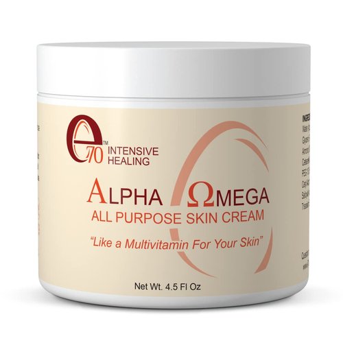 e70 Alpha Omega Skin Cream - Calming Face Cream For Irritations, Rashes, Scrapes, Cuts, Chapped L...