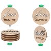 3D Wooden Monthly Milestone Cards, For Baby Photos, Monthly Milestone Marker, monthly milestone wood discs, baby months signs, baby shower gift, milestone wooden circles, monthly baby milestone