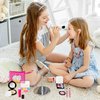Beverly Hills Pretend Makeup Toy Set, My First Princess Cosmetic Beauty Set for Little Girls, Kids Pretend Play, Dress Up with Stylish Polka Dotted Make Up Bag