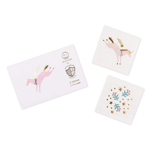 Daydream Society Magical Christmas Temporary Tattoos, Pack of 2