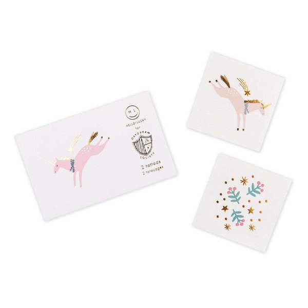 Daydream Society Magical Christmas Temporary Tattoos, Pack of 2