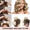 EwiutoijngiQan Satin Heatless Hair Curler, 3 Pearl Cotton Rods for Heatless Curls with Hair Caps, Soft Curling Headband for All Hair Types, No Heat Curling to Sleep in Overnight (2-beige)