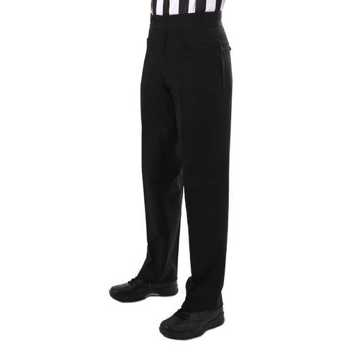 Smitty Women's Basketball Flat Front Officials Pants - Western Cut Pockets (6) Black