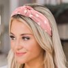AQOKKA 8 Pcs Knotted Headbands For Women, Elastic Plain Turban Headband Fashion Cross Hair Accessories for Women and Girls