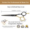 Professional Barber Hair Scissors 6 Inch Sharp Hair Shear Gold Titanium Coating Lightweight Haircut Shear for Men and Women