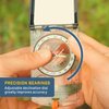 Sun Company ProSight Sighting Map Compass with Adjustable Declination - Lightweight Orienteering Baseplate Compass for Hiking, Backpacking, and Survival Navigation | Professional Grade Compass