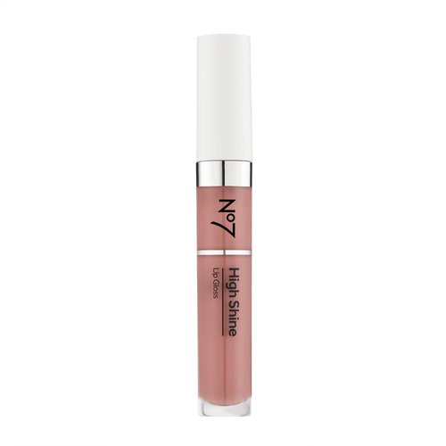 No7 High Shine Lip Gloss - Desert Rose - Moisturizing, High-Shine Lip Gloss with Jojoba Oil for Lips - Hydrating, Longwear Lip Makeup - Non-Sticky Formula (8ml)