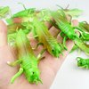 Toyvian 10 Pcs Green Grasshopper Toy Simulation Prank Toy for Kids Halloween Party Favors
