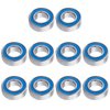 RC Ball Bearings Rubber Sealed for Traxxas Arrma Axial Losi Redcat Racing HSP WLtoys RC Cars Trucks Buggy Crawler, Set of 10 (6x12x4mm MR126-2RS)